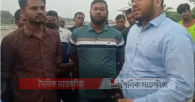 আশাশুনি সদরে খেলার মাঠ ও খাস জমি পরিদর্শনে এসি ল্যান্ড